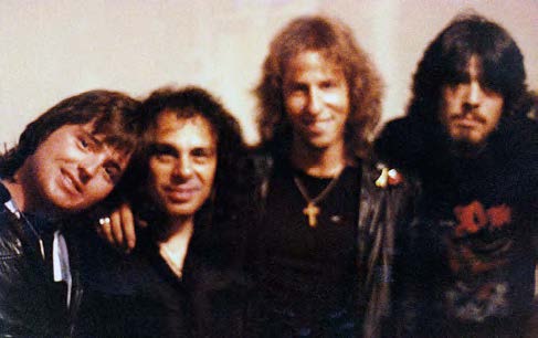 Bill and Dan with Ronnie James Dio and John Marshall (Blind Illusion, Metal Church)